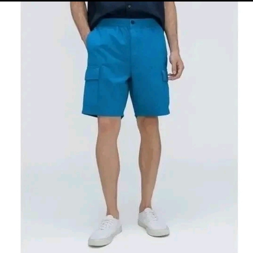 NWT Everlane "The Organic Cotton Blend Cargo Shorts"- Blue